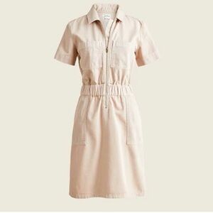 J. Crew Zip Front Chino Dress
